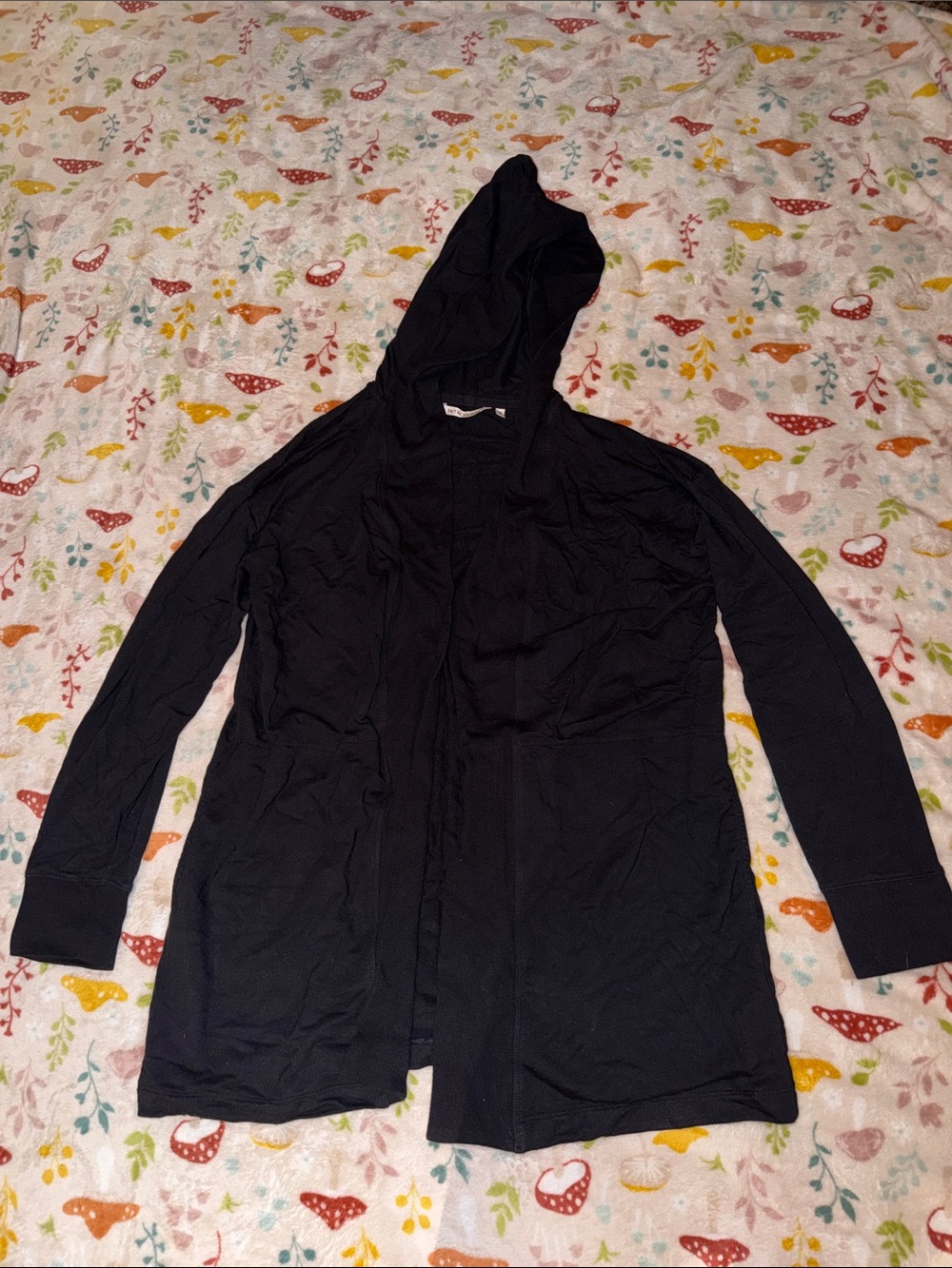 24/7 SOMA Wknd Black Hooded Cardigan